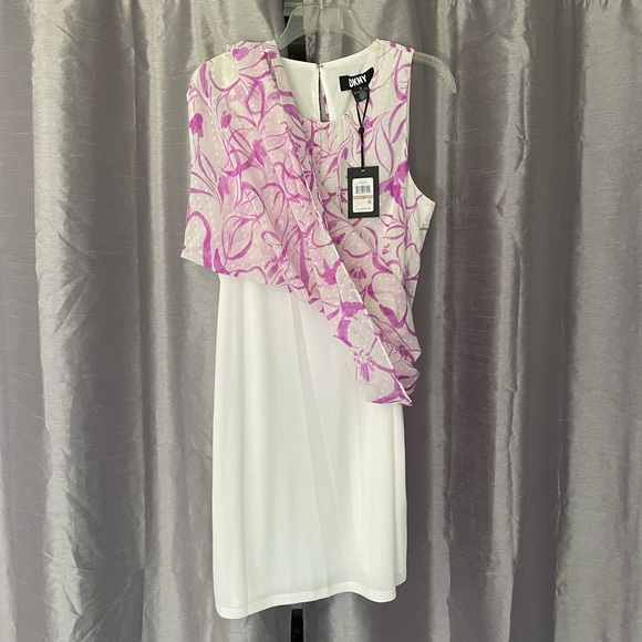 DKNY Petite Sleeveless Trapeze Dress - Picture 5 of 6